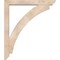 Ekena Millwork Thorton Slat Smooth Bracket w/ Offset Brace, Douglas Fir, 5 1/2"W x 38"D x 44"H BKT0604X38X44THR06SDF - alternate 2